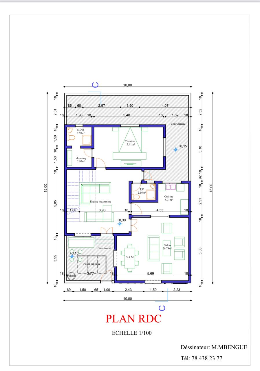 Vue intérieure Immeuble R+2